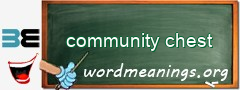 WordMeaning blackboard for community chest